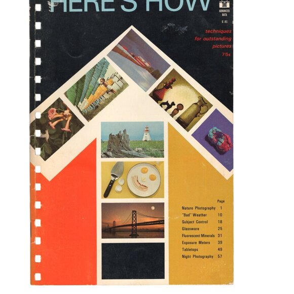 Vintage Kodak Here's How Photo Information Books Lot of 4 - Picture 3 of 8